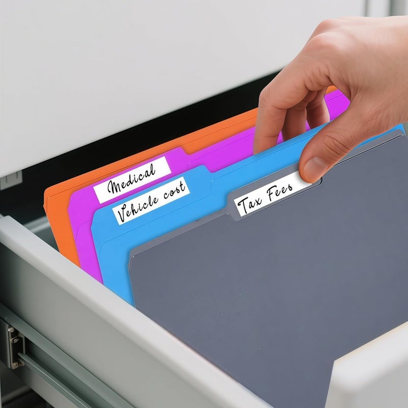 ARTFLY 120 Pack Colored File Folders, 1/3 Cut Tab Letter Size 8.5" x 11" Manila Folders, Assorted 6 Colors for School, Office Supplies, Filing Folders & Document Organization - Image 5
